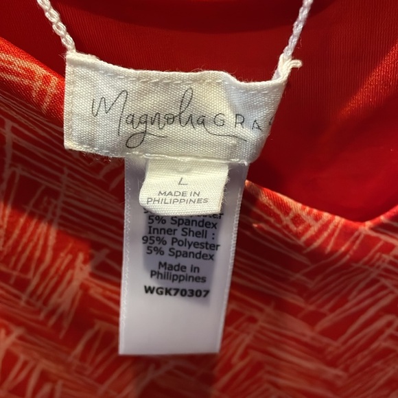 Magnolia Grace Orange Chevron design dress - Picture 2 of 7